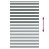 vidaXL Zebra Blind Dark grey 100% Polyester Standard Zebra Blind