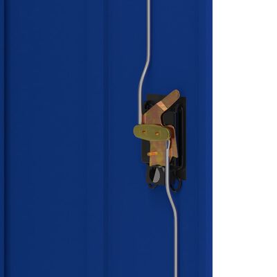 vidaXL Office Cabinet Metal 35.4"x15.7"x55.1" Gray and Blue