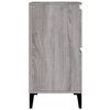 vidaXL Sideboard Grey Sonoma Engineered wood Medium Sideboard