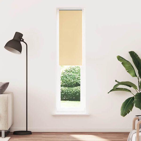 vidaXL Roller Blind Beige 100% Polyester 23.6x82.7 in