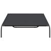 vidaXL Elevated Dog Bed Black Oxford fabric and powder-coated steel