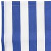 vidaXL Awning Replacement Fabric Blue and white 157.5"x 78.7" Canvas