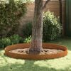 vidaXL Lawn Edging 4 pcs Rusty 450 x 0.05 x 15 cm Weather Steel