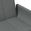 vidaXL Sofa Bed Dark grey Polyester, wood, plastic, foam 2-seater