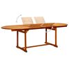 vidaXL Garden Table Brown Solid acacia wood Large Extendable