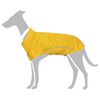 vidaXL Dog Raincoat Yellow Polyester M Water-resistant materials