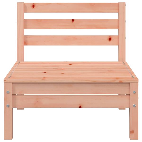 vidaXL Garden Sofa Natural Wood Solid Douglas Fir wood Single Modular