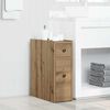 vidaXL Narrow Bathroom Cupboard Artisan oak Engineered wood Narrow