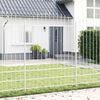 vidaXL Garden Fence 2 pcs White 66.93 x 88.58 in Powder-Coated Steel