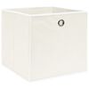 vidaXL Storage Box Set of 10 White Non-woven fabric (100% polyester)