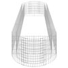 vidaXL Gabion Raised Bed Silver Galvanized Iron Large Gabion Raised Bed