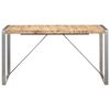 vidaXL Dining Table Brown Solid Rough Mango Wood Heavy Weight Endurance