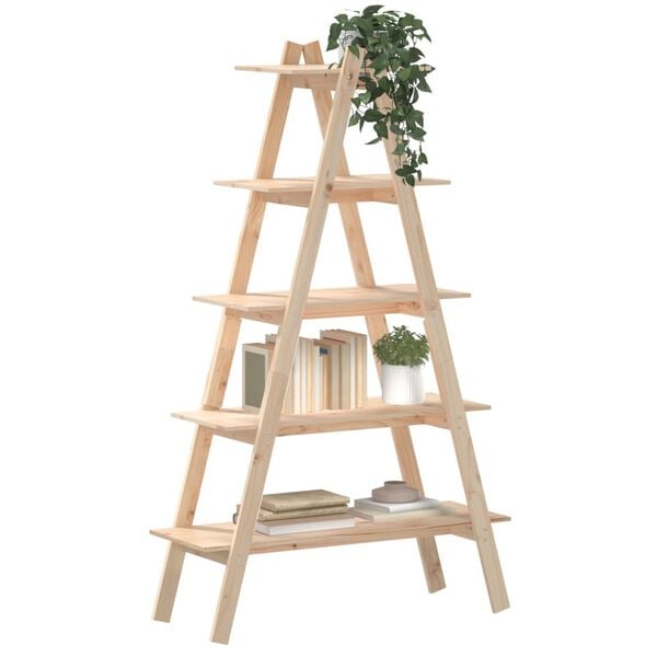 vidaXL Shelf Natural wood Solid pine wood Medium Appealing Design