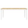 vidaXL Dining Set White Solid pine wood Standard Simple Dining Set