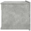 vidaXL Bedside Cabinet Concrete Grey Engineered Wood Small