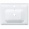 vidaXL Bathroom Sink White 24.0x18.9x9.1" Rectangular Ceramic