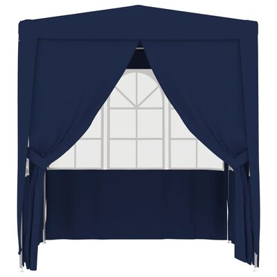 vidaXL Professional Party Tent with Side Walls 6.6'x6.6' Blue 90 g/m²