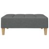 vidaXL Footstool Dark Grey Polyester, Plywood, Foam, Plastic Medium