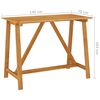 vidaXL Outdoor Bar Set Natural Wood Solid Acacia Wood Medium