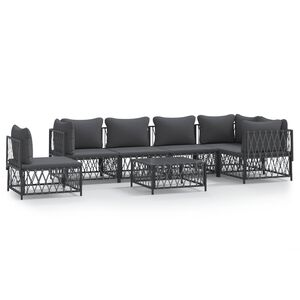 vidaXL Garden Lounge Set Anthracite, Dark Gray