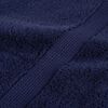vidaXL Bath Towel Set of 4 Navy Blue 100% Cotton 39.4 x 59.1 in