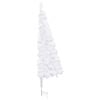 vidaXL Artificial Christmas Tree White PVC, Steel 94.5 in height