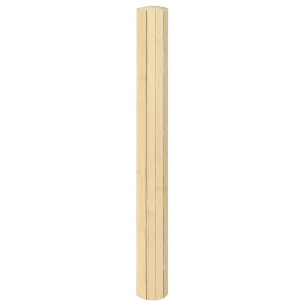 vidaXL Rug Light natural Bamboo, Polypropylene 27.6 x 39.4 in Non-slip