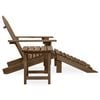 vidaXL Garden Chair Brown Solid fir wood Large Detachable