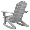vidaXL Garden Rocking Chair Grey Hardwood Standard Durable