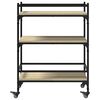 vidaXL Kitchen Trolley Sonoma Oak 25.6"x15.7"x34.1" Engineered Wood