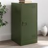 vidaXL Sideboard Olive Green Cold-rolled steel Medium Sideboard