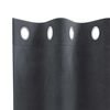 vidaXL Blackout Curtains 2 pcs Light Grey 55.12 x 88.58 in Velvet