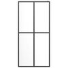 vidaXL Walk-in Shower Screen Clear Tempered Glass 39.4"x76.8"