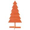 vidaXL Wooden Christmas Tree Wax brown Solid pinewood Medium