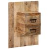 vidaXL Bedside Cabinet Natural mango wood color
