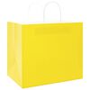 vidaXL Paper Bags 50 pcs with Handles Yellow 32x22x28 cm