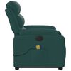 vidaXL Electric Stand up Massage Recliner Chair Dark Green Fabric