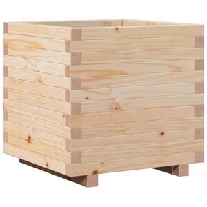 vidaXL Garden Planter Natural wood Solid pinewood Medium