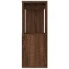 vidaXL Book Cabinet Brown oak Engineered wood 31.5 in x 9.4 in x 24.8 in