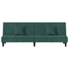 vidaXL Sofa Bed Dark Green Velvet (100% polyester), plywood, foam Standard