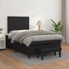 vidaXL Box Spring Bed with Mattress Black, White