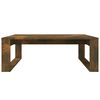 vidaXL Coffee Table Smoked oak Engineered wood 39.4 x 39.4 x 13.8 in
