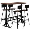 vidaXL Bar Set Variety Solid reclaimed wood with powder-coated steel