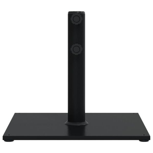 vidaXL Umbrella Base Black Steel 37.5 lb Umbrella Base Square