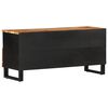 vidaXL TV Cabinet Natural Wood Solid Acacia Wood Medium TV Cabinet