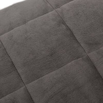vidaXL Weighted Blanket Gray 78.7"x78.7" 19.8 lb Fabric