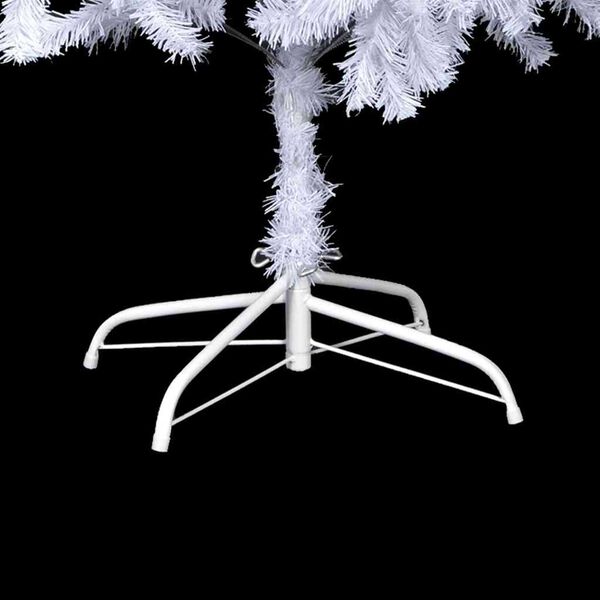 vidaXL Christmas Tree White PVC Large Fake Christmas Tree Cone-shaped