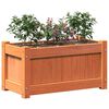 vidaXL Garden Planter Set of 2 Wax brown Solid pine wood