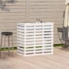 vidaXL Outdoor Bar Table White Solid Pine Wood Medium Outdoor Bar Table