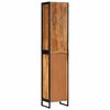 vidaXL Bathroom Cabinet Natural wood brown and black